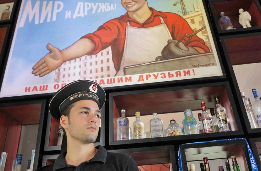 
Bartender Yansel Sergienko of the Soviet-themed Nazdarovie is the child of a Russian and a...