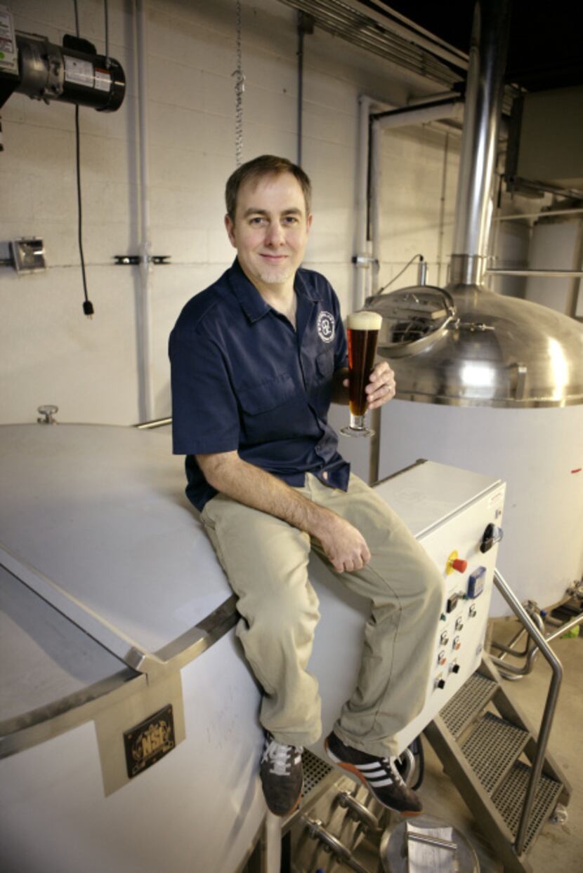 Michael Peticolas of Peticolas Brewing Company, photographed December 8, 2011, at his new...