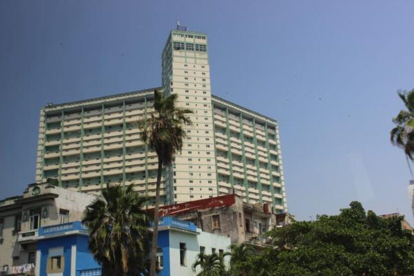 
The mid-century modern Riviera Hotel in downtown Cuba bears a striking resemblance to the...