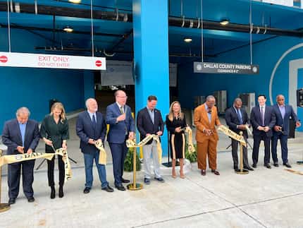 Dallas County stakeholders from commissioners to judges formally opened a new parking garage...