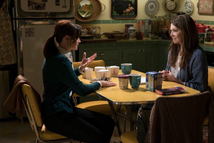 Alexis Bledel and Lauren Graham in a scene from the television series "Gilmore Girls a Year...