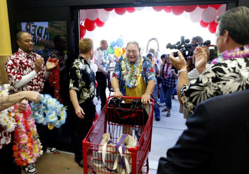 Mike Kupka was the first in line to enter Trader Joe's at the grand opening of their Plano...
