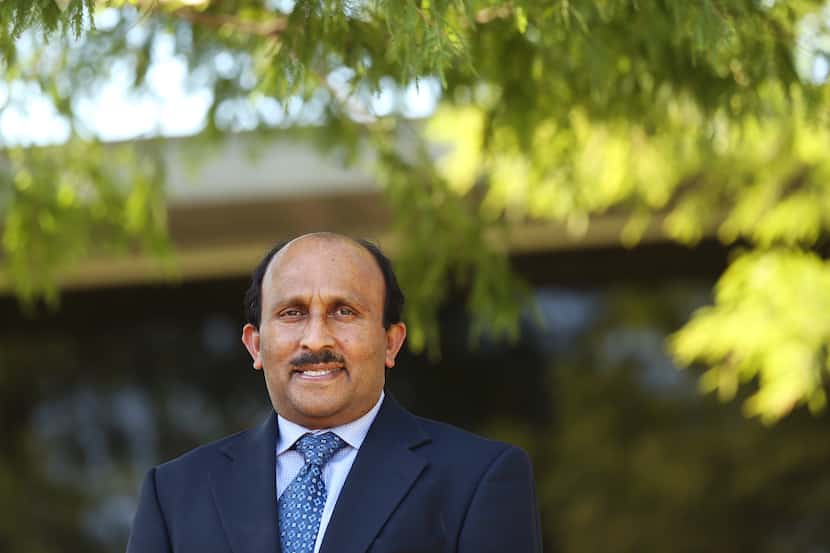 Saji George was elected mayor of Sunnyvale on May 5. (Andy Jacobsohn/The Dallas Morning News)