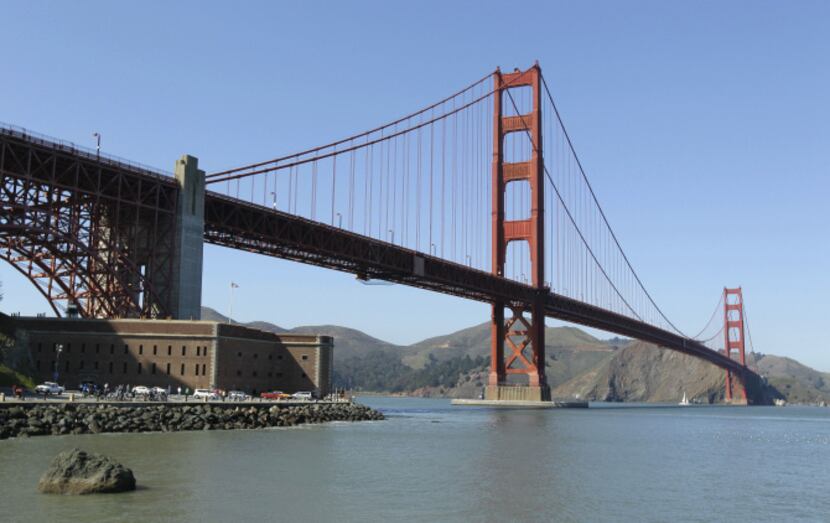 In this photo taken March 9, 2012 the Golden Gate Bridge is shown at Fort Point in San...