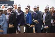 From left, Dallas interim City Manager Kim Bizor Tolbert, Mayor Pro Tem Tennell Atkins,...