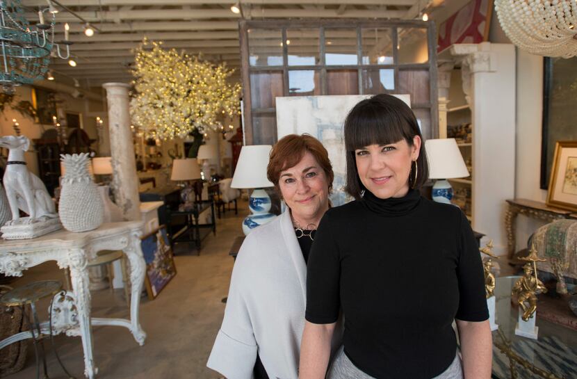 The mother-daughter team of Teddie and Courtney Garrigan in their store Coco & Dash in Dallas. 