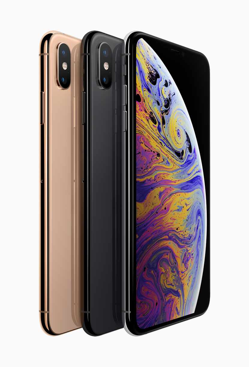 The iPhone XS and XS Max are available in three colors, gold, silver and space gray.