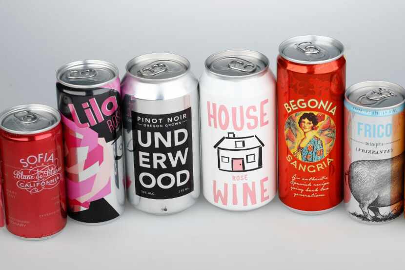 A selection of canned wines 