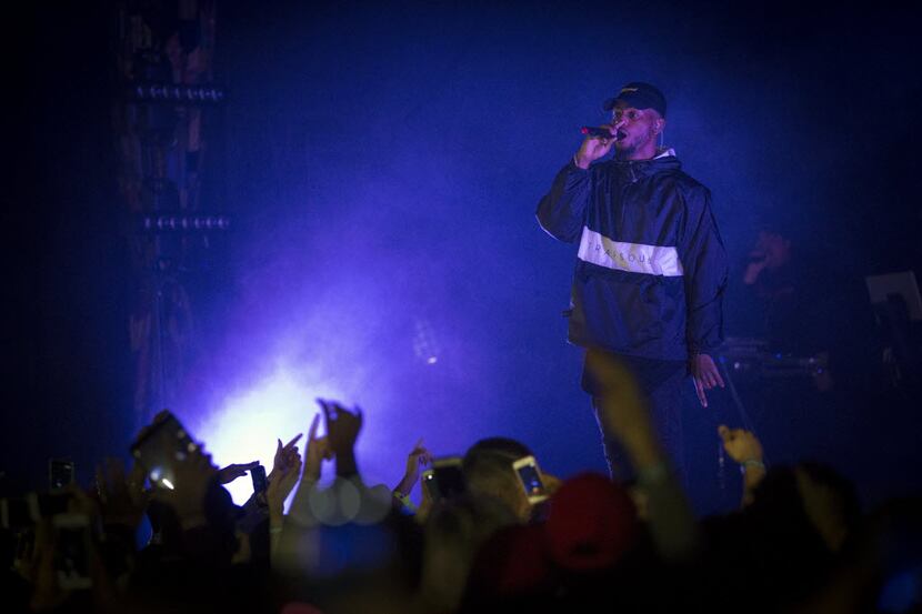 Bryson Tiller performs at the House of Blues Friday, February 5, 2016 in Dallas. (G.J....