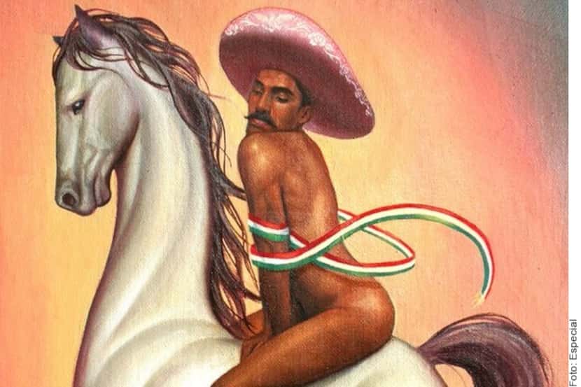 La pintura "La Revolución" del artista Fabián Cháirez, generó polémica en la sociedad...