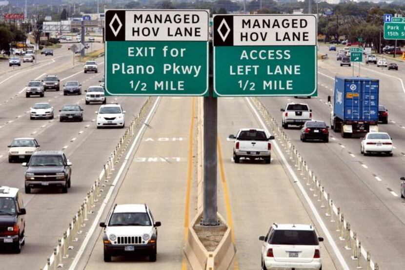 The Texas Department of Transportation is proposing a plan that would turn HOV lanes into...