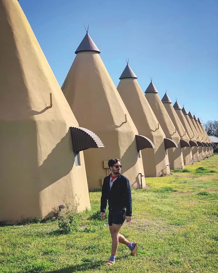 Tee Pee Motel, George and Toppie Belcher designers, Wharton. Photo by Ben Koush from the...