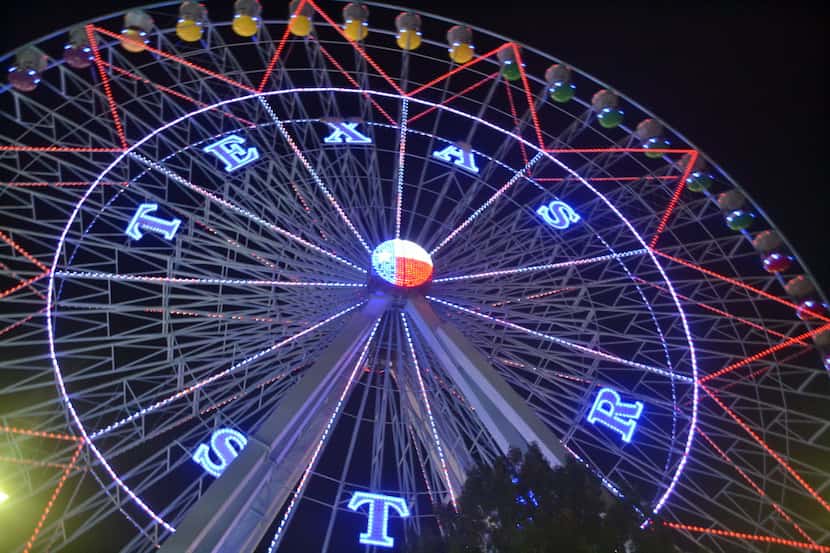 Claire Barber took this image of the Texas Star Ferris wheel at night. 