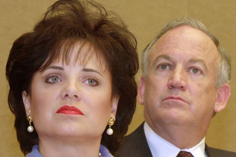 FILE - In this May 24, 2000 file photo, Patsy Ramsey and her husband, John, parents of...