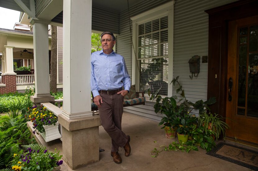 Senior pastor Brent McDougal, from Cliff Temple Baptist Church in Oak Cliff, poses for a...