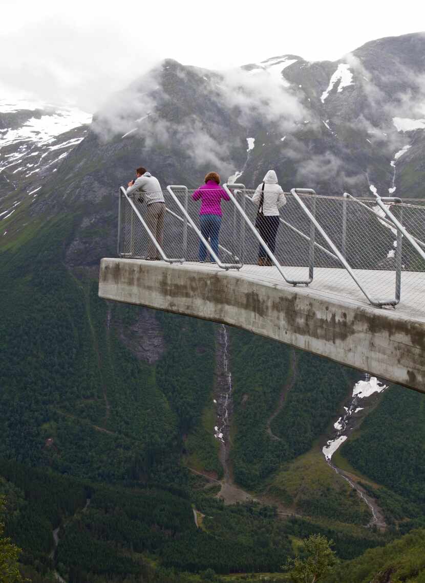 One of many unusual designs for a scenic overlook on Norway's National Tourist Routes.