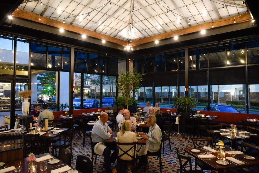 The main dinning room inside the Italian restaurant Mille Lire in Uptown Dallas, Thursday...
