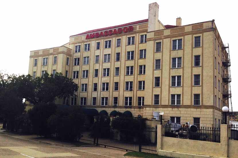 The 100-year-old Ambassador Hotel on South Ervay Street near downtown Dallas is being...