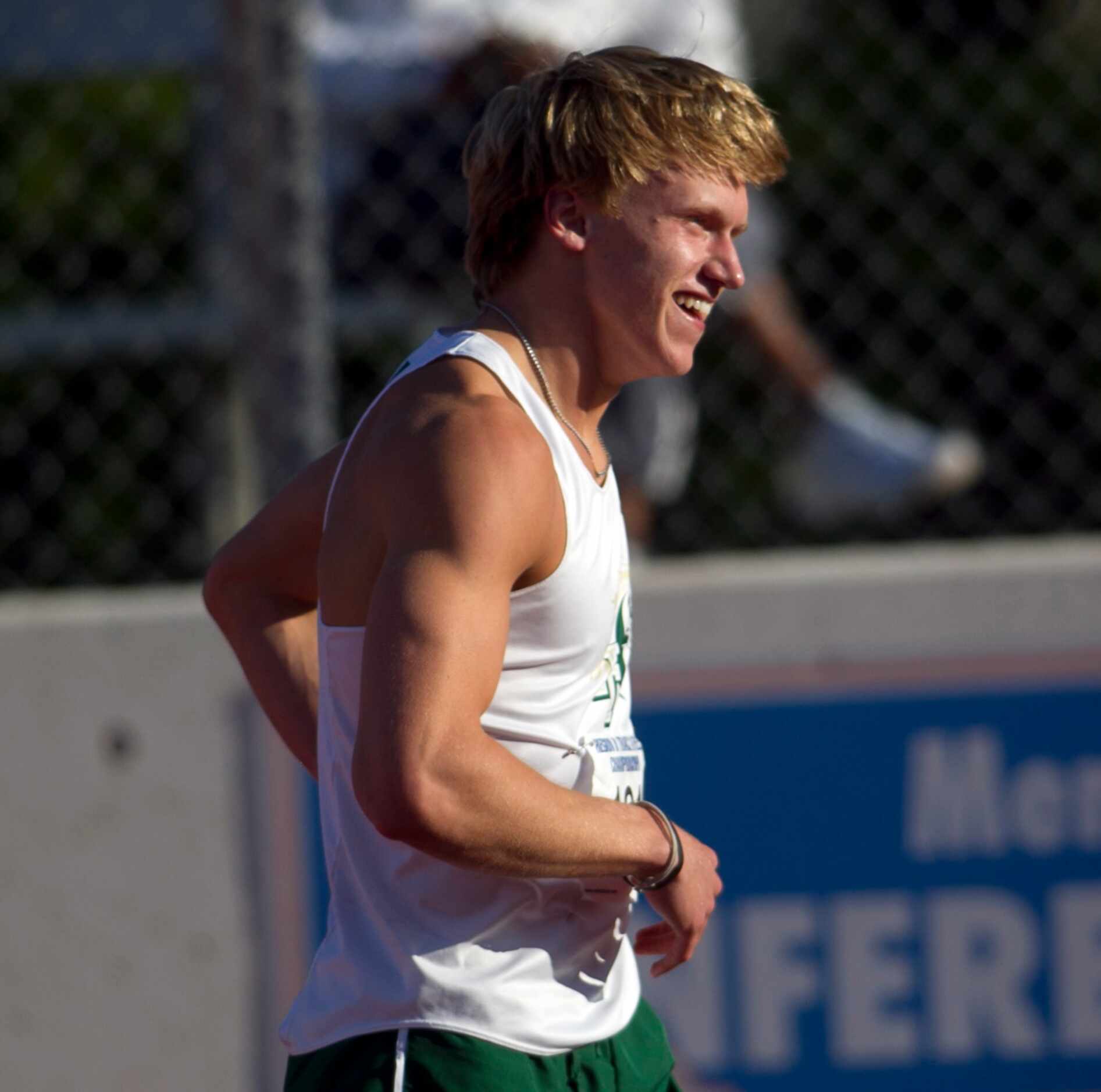 Frisco Lebanon Trail's Thomas Donley went wire to wire to win the Class 5A Boys 100 meter...