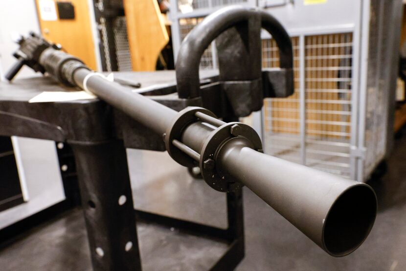 M2 belt fed 50 caliber rifle seized by ATF at the agency's central evidence vault in...