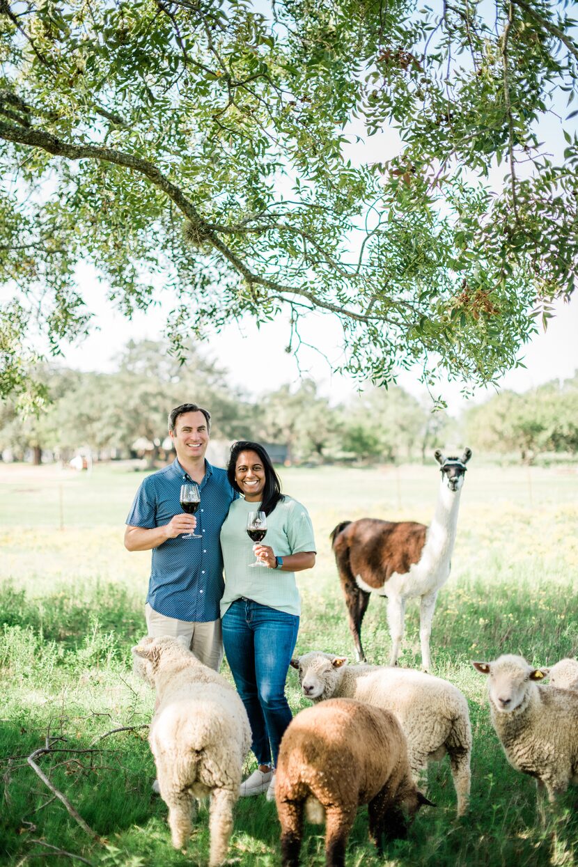 Greg and Nikhila Narra Davis debut their new Kalasi Cellars tasting room in Fredericksburg.