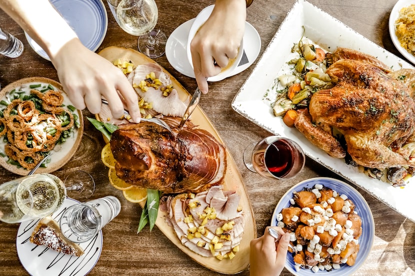 Stirr's 2021 Thanksgiving menu includes dishes like jerked glazed ham with charred pineapple...