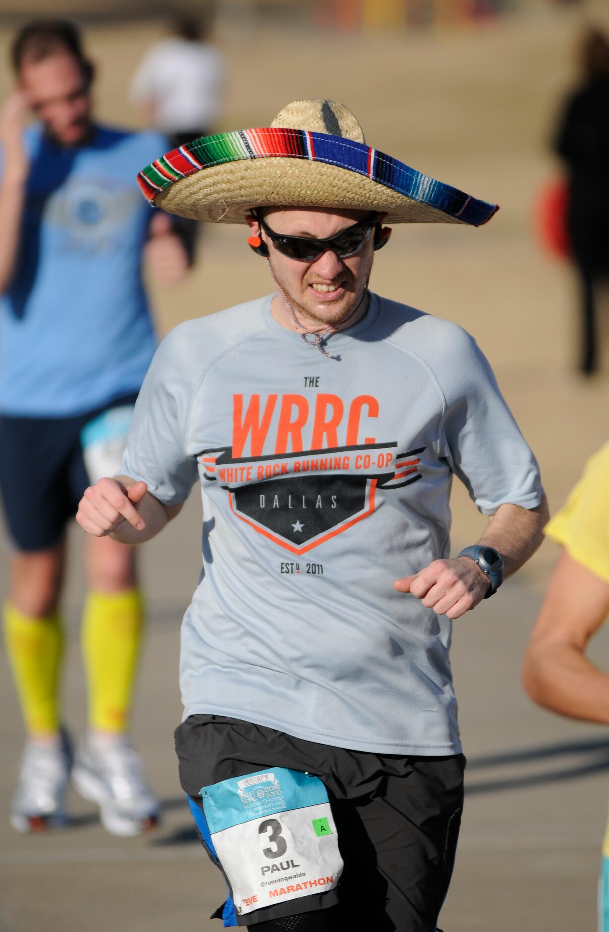 Paul Agruso competes in the New Year's Double marathon at Celebration Park in Allen on Dec....