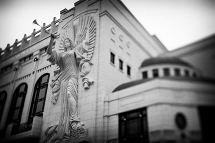 An angel at Bass Performance Hall in Fort Worth (Evans Caglage/The Dallas Morning News