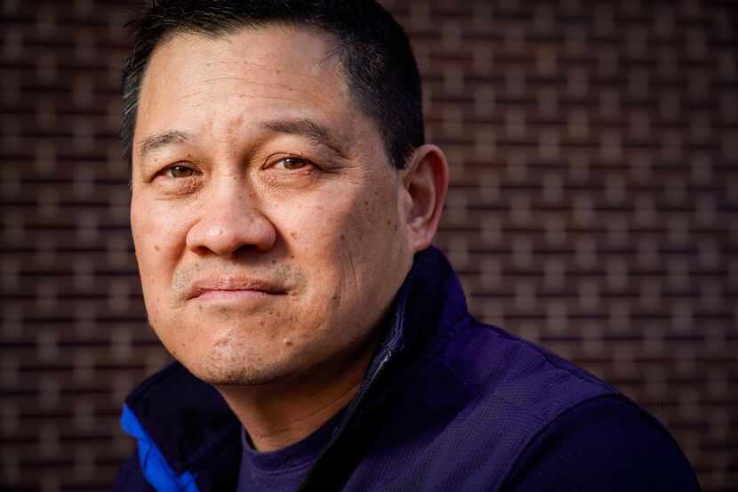 Albert Shen, who leads the Texas chapter of the Asian American Action Fund, was photographed...