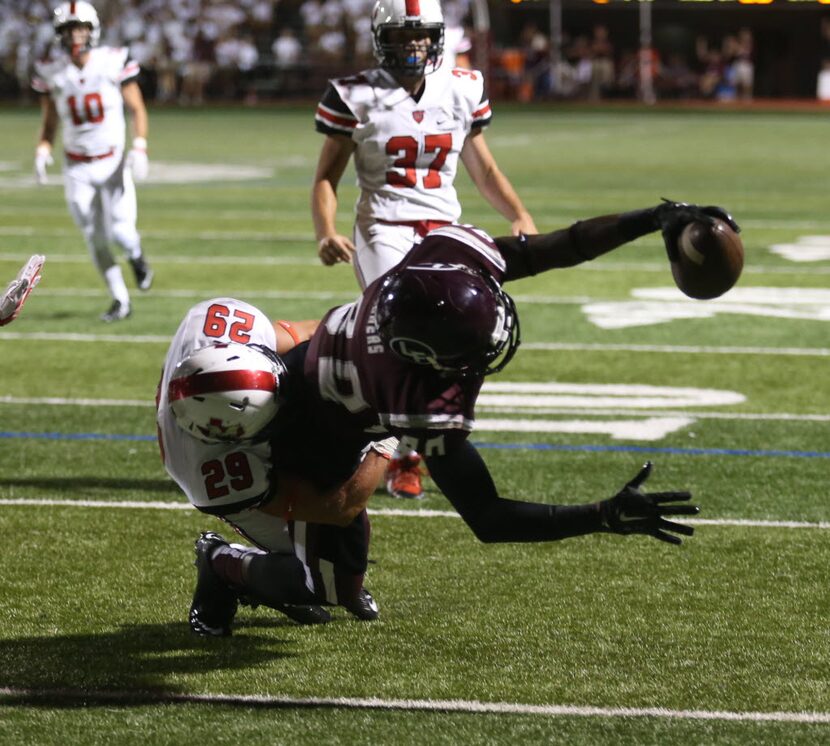 Flower Mound Marcusâ Ridge Rogers, cq, 29, canât stop Lewisvilleâs Tyrell Shaversâ,...