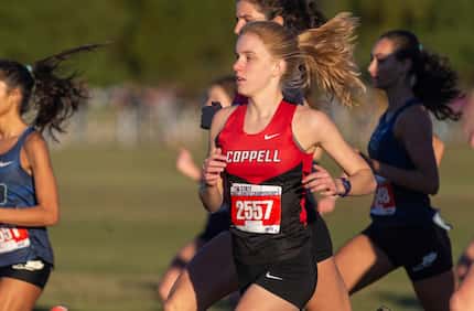 Coppell's Madeline Hulcy (2557) competes in the 6A girls race. (Stephen Spillman/Special...
