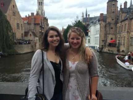  Beppy Gietema (left) and Zoe Hastings visited the Netherlands together over the summer....