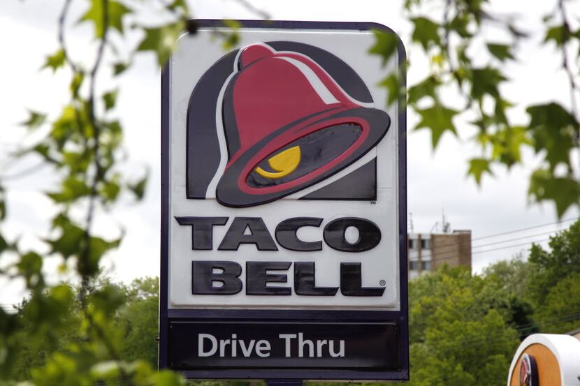 This is the sign at a Taco Bell in Mount Lebanon, Pa., Friday, May 23, 2014.