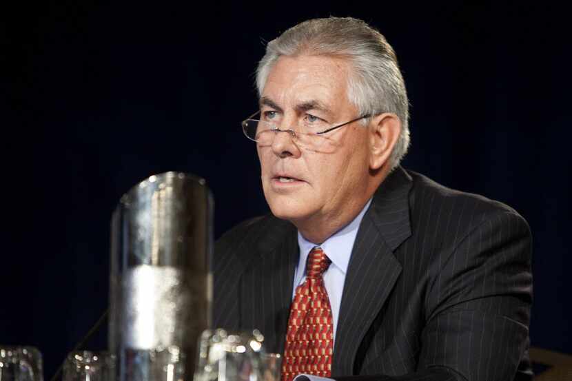 ORG XMIT: 105874906 Rex Tillerson, chairman and chief executive officer of Exxon Mobil...
