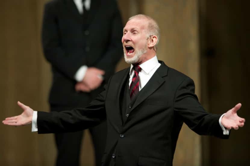 Brian McEleney (Lear, King of Britain) performs in Shakespeare's "King Lear" at the Dallas...