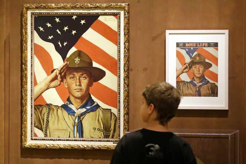 A Norman Rockwell exhibition is featured at the Mormon Church History Museum in Salt Lake...