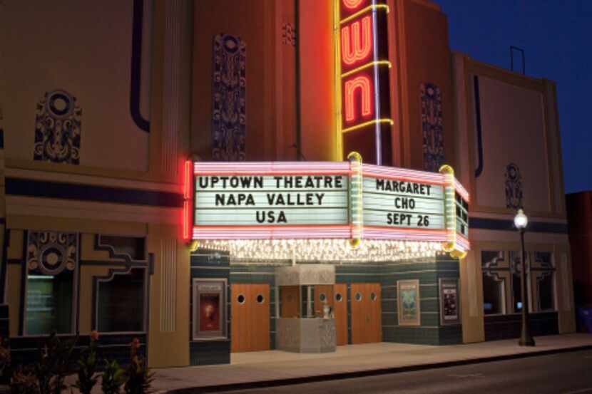 The refrurbished Uptown Theater located in the Napa's "West End" is a hopping nightime venue...