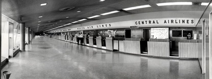  This photo of the Delta Air Lines ticket desk at Dallas Love Field was taken in September...