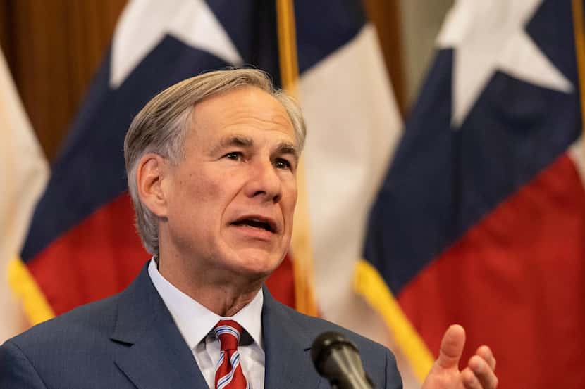 Gov. Greg Abbott, shown as he announced more reopenings last week, urged Texans on Wednesday...