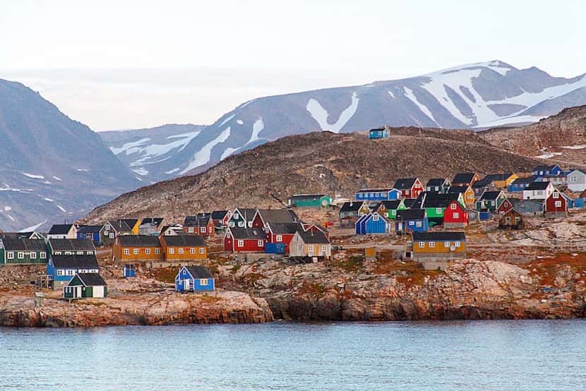 The indigenous East Greenlandic town of Ittoqqortoormiit. 