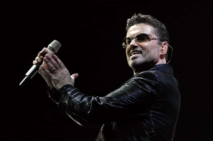 ORG XMIT: *S0417937013* British pop star George Michael performs on stage of the Palau Sant...