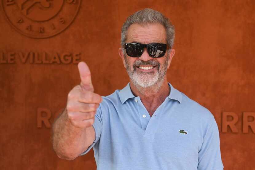 Mel Gibson en el abierto de tenis Roland Garros el 13 de junio de 2021 en Paris.