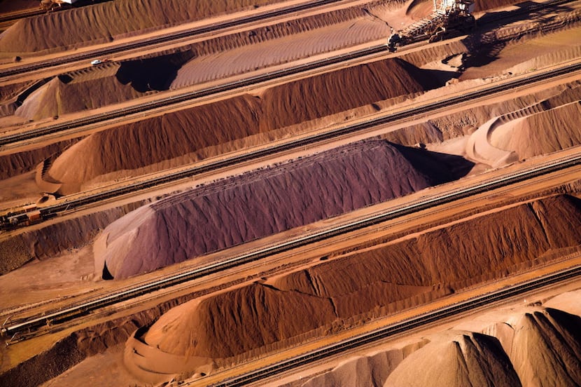 Iron ore is at risk of a drop as slowing growth in China could hurt demand.