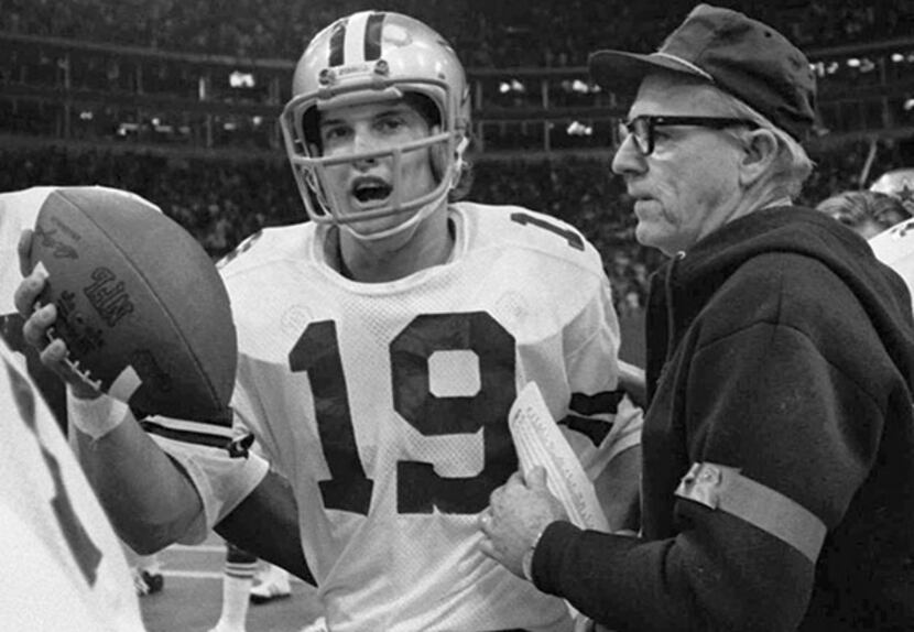 Cowboys quarterback  Clint Longley after Dallas' dramatic  1974 win over Washington. File photo