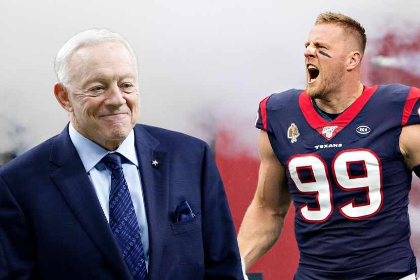 Now that J.J. Watt is a free agent, maybe Jerry Jones should try to keep him in Texas and...
