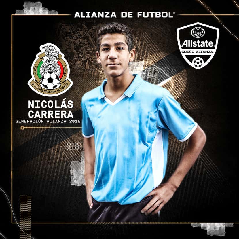 Nicolás Carrera participó de las visorias de Alianza de Futbol en 2016.