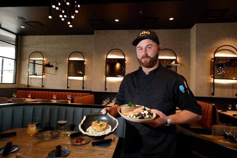 400 Gradi executive chef Ben Smallman delivers salmon crudo and an autumnal salad at the new...