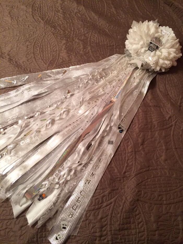 Paige Greenawalt-Hernandez made three of her daughter's four homecoming mums. This one...