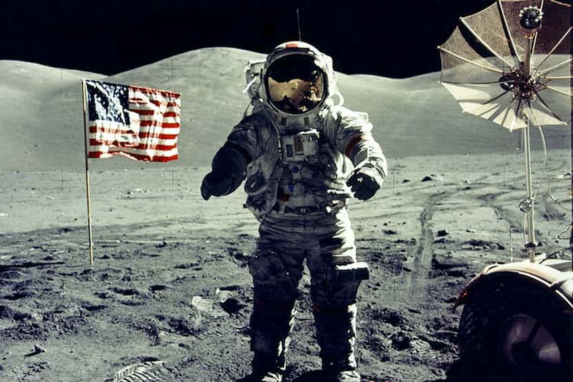 Cernan, commander of NASA's Apollo 17 mission, set foot on the lunar surface in December...