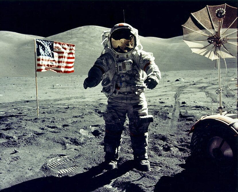 Cernan, commander of NASA's Apollo 17 mission, set foot on the lunar surface in December...